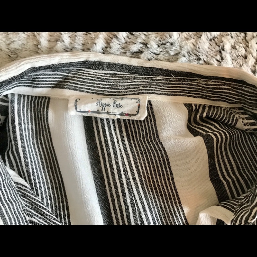 Hippie Rose Striped Button-Down image 5